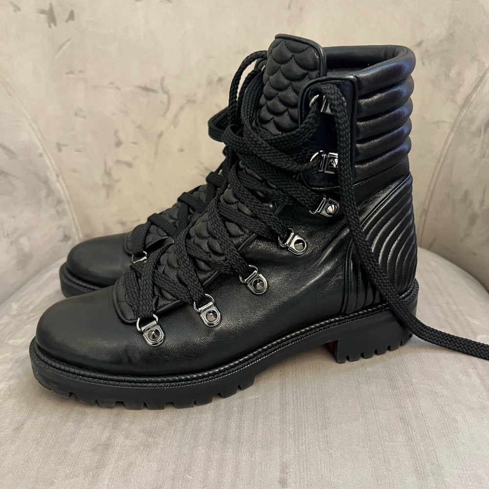Louboutin Combat Booties